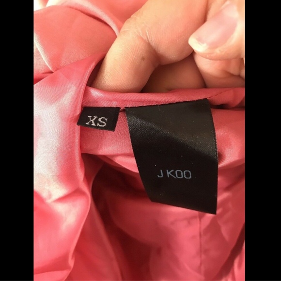 NWT $620 J Koo Sleeveless Ruffle Dress in Pink [Size: XS ]‎ - Picture 8 of 8